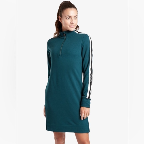 ATHLETA Crosstown Track Dress Size Large - Picture 2 of 16